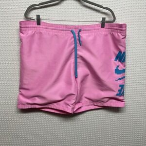 Men's Nike Digi Stack Breaker 7" Pink Swim Trunks Drawstring Lined NESSD514-670